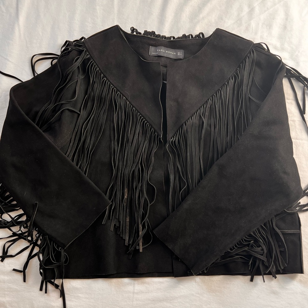 Zara fringe jacket